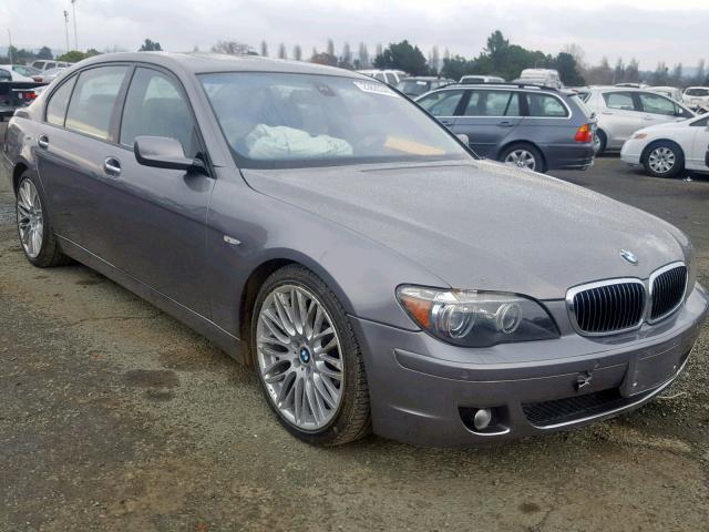 WBAHN83507DT67989 - 2007 BMW 750 GRAY photo 1