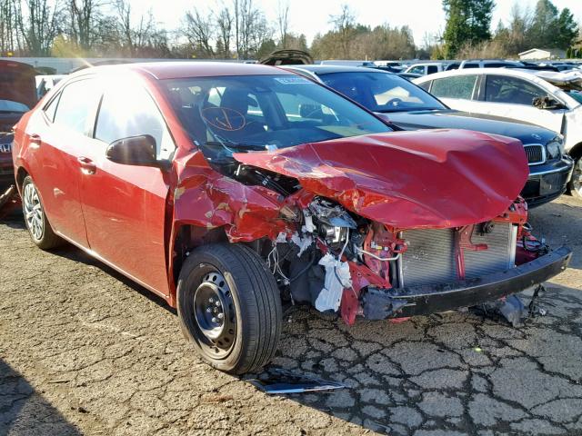 2T1BURHE5JC066780 - 2018 TOYOTA COROLLA L RED photo 1