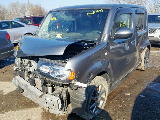 JN8AZ2KR4AT156628 - 2010 NISSAN CUBE BASE GRAY photo 2