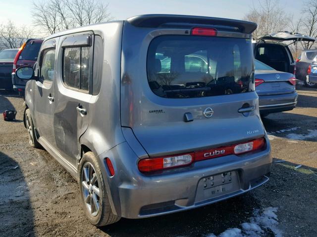 JN8AZ2KR4AT156628 - 2010 NISSAN CUBE BASE GRAY photo 3