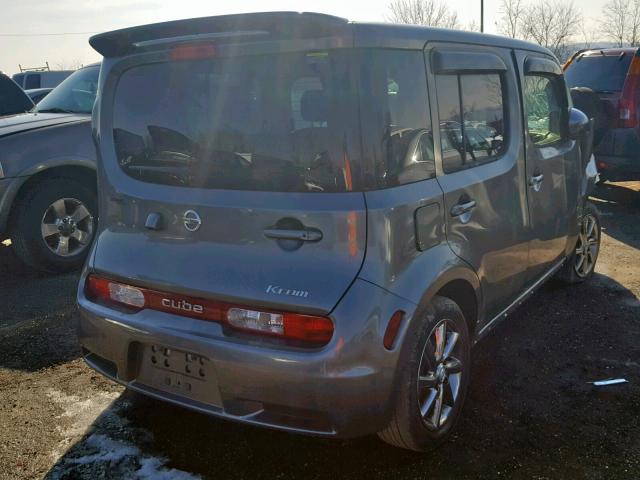 JN8AZ2KR4AT156628 - 2010 NISSAN CUBE BASE GRAY photo 4