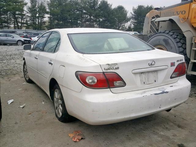 JTHBF30G730127059 - 2003 LEXUS ES 300 WHITE photo 3