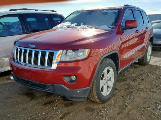 1J4RR4GG1BC529136 - 2011 JEEP GRAND CHER BURGUNDY photo 2