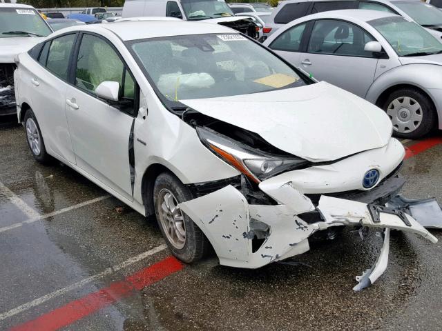 JTDKBRFU2H3546147 - 2017 TOYOTA PRIUS WHITE photo 1