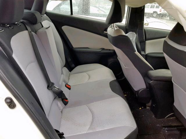JTDKBRFU2H3546147 - 2017 TOYOTA PRIUS WHITE photo 6