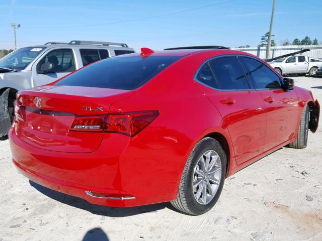 19UUB1F38KA003990 - 2019 ACURA TLX RED photo 4