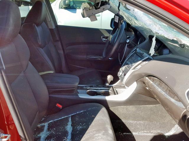 19UUB1F38KA003990 - 2019 ACURA TLX RED photo 5