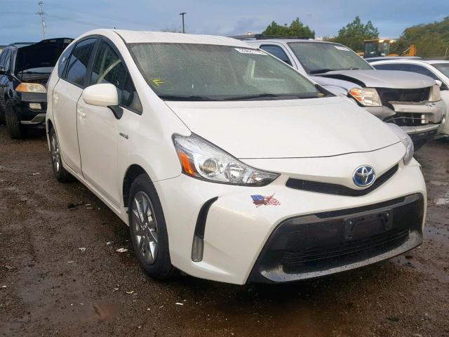 JTDZN3EU9FJ029747 - 2015 TOYOTA PRIUS V WHITE photo 1