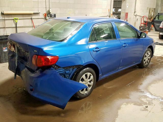 JTDBL40E09J031663 - 2009 TOYOTA COROLLA BA BLUE photo 4