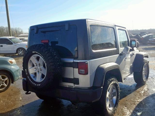 1J4AA2D12BL533169 - 2011 JEEP WRANGLER S SILVER photo 4