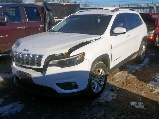 1C4PJLCB6KD171745 - 2019 JEEP CHEROKEE L WHITE photo 2