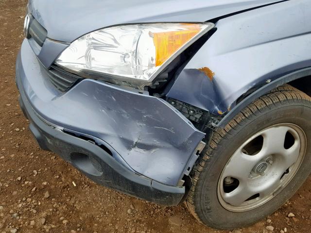 JHLRE483X7C024476 - 2007 HONDA CR-V LX BLUE photo 9