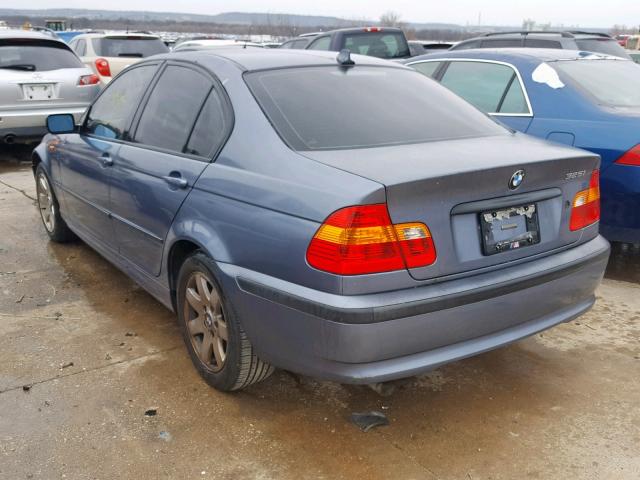 WBAET37454NJ95946 - 2004 BMW 325 I BLUE photo 3