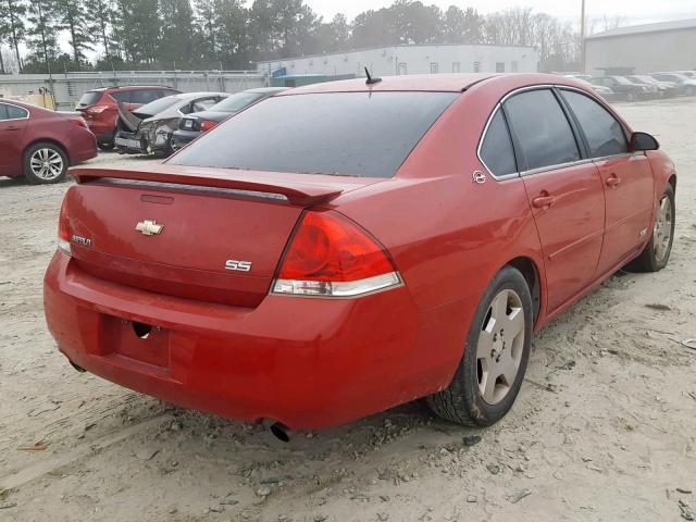 2G1WD58CX79264801 - 2007 CHEVROLET IMPALA SUP 勃艮第红 照片 4