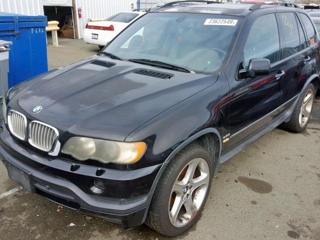 5UXFB93502LN78180 - 2002 BMW X5 4.6IS BLACK photo 2