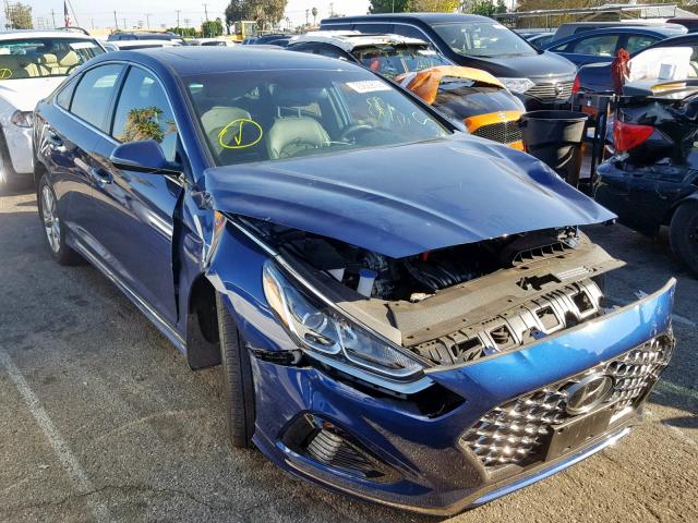 5NPE34AFXJH688911 - 2018 HYUNDAI SONATA SPO BLUE photo 1