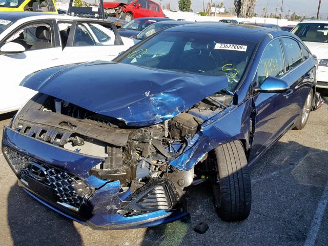 5NPE34AFXJH688911 - 2018 HYUNDAI SONATA SPO BLUE photo 2