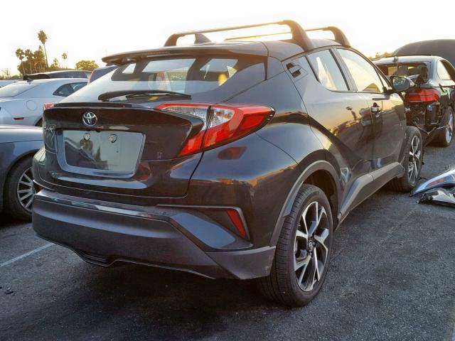 NMTKHMBX3JR010022 - 2018 TOYOTA C-HR XLE BLACK photo 4