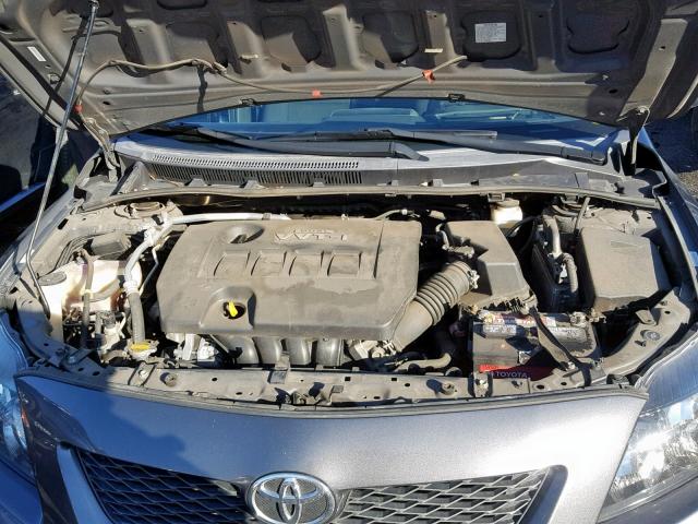 1NXBU40E99Z157799 - 2009 TOYOTA COROLLA BA CHARCOAL photo 7