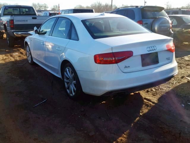 WAUDFAFL3EN043942 - 2014 AUDI A4 PREMIUM WHITE photo 3