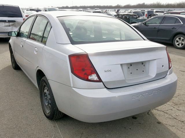 1G8AJ55F87Z114906 - 2007 SATURN ION LEVEL SILVER photo 3