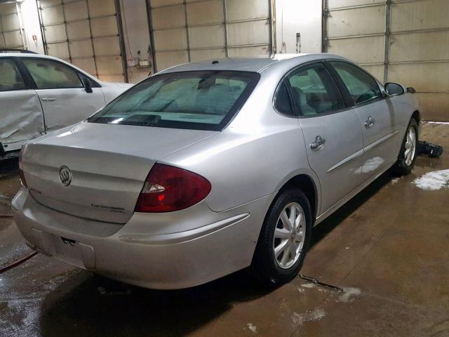 2G4WD532651279776 - 2005 BUICK LACROSSE C SILVER photo 4