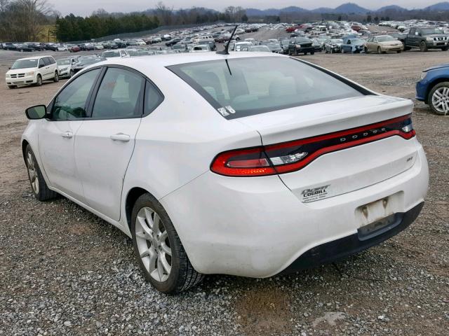 1C3CDFBA7DD131469 - 2013 DODGE DART SXT WHITE photo 3