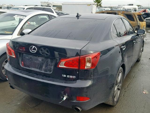 JTHBF5C28B5146135 - 2011 LEXUS IS 250 BLACK photo 4