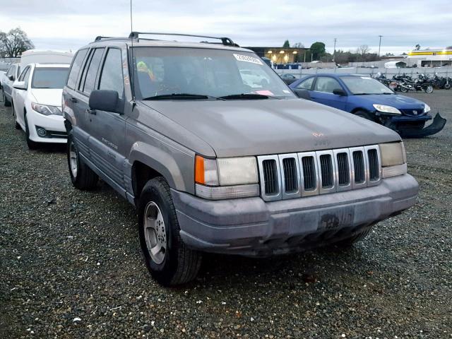 1J4GZ58SXVC664779 - 1997 JEEP GRAND CHER BROWN photo 1