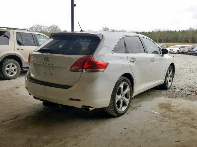 4T3ZK11A69U008482 - 2009 TOYOTA VENZA BASE WHITE photo 4