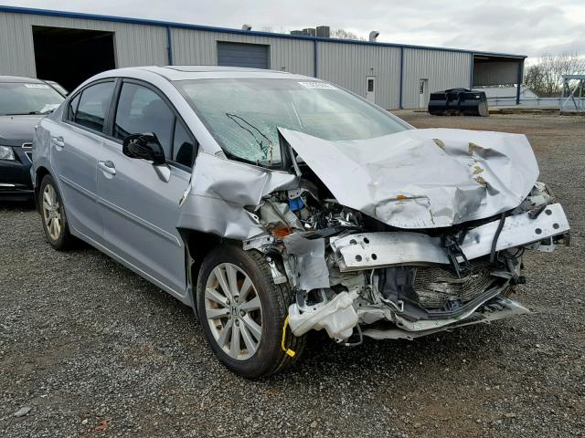 19XFB2F90CE020900 - 2012 HONDA CIVIC EXL SILVER photo 1