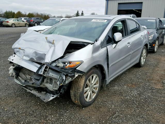 19XFB2F90CE020900 - 2012 HONDA CIVIC EXL SILVER photo 2