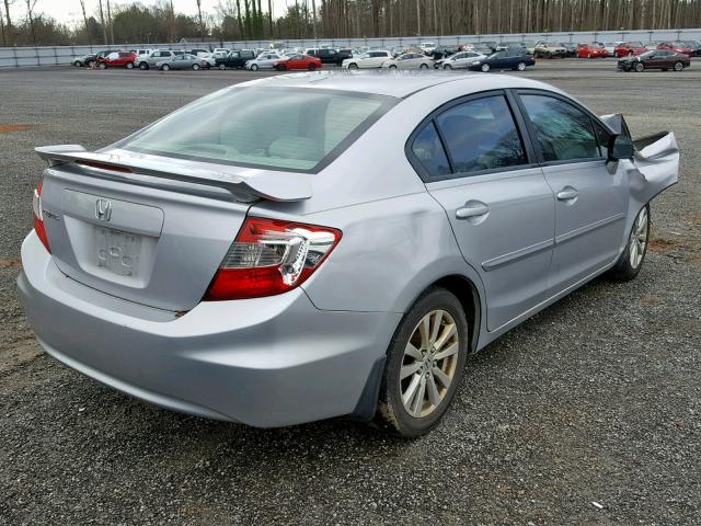 19XFB2F90CE020900 - 2012 HONDA CIVIC EXL SILVER photo 4