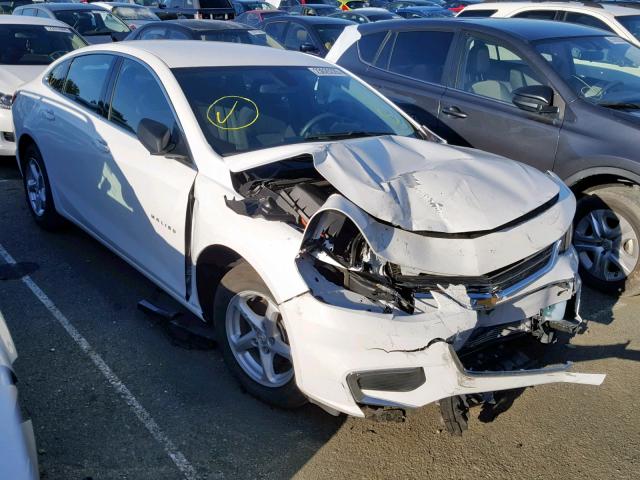 1G1ZB5ST6HF183962 - 2017 CHEVROLET MALIBU LS WHITE photo 1