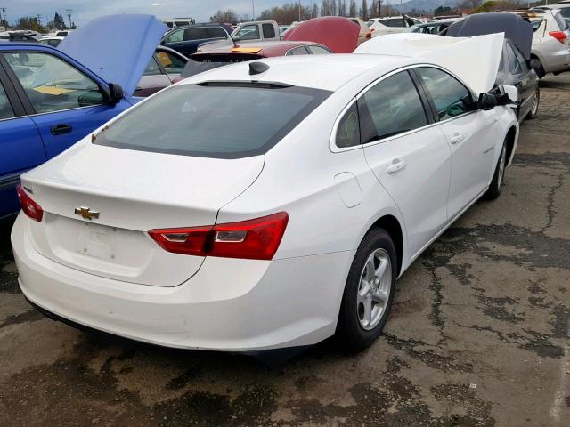1G1ZB5ST6HF183962 - 2017 CHEVROLET MALIBU LS WHITE photo 4