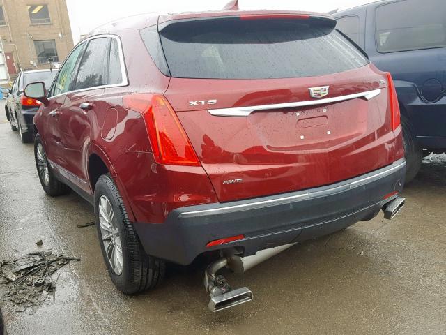 1GYKNDRS6JZ185474 - 2018 CADILLAC XT5 LUXURY RED photo 3