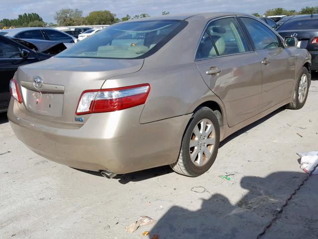 4T1BB46K19U081594 - 2009 TOYOTA CAMRY HYBR Qəhvəyi foto 4