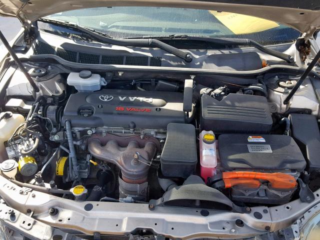 4T1BB46K19U081594 - 2009 TOYOTA CAMRY HYBR Qəhvəyi foto 7