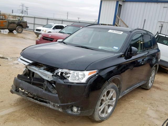 JA4AD3A36FZ001154 - 2015 MITSUBISHI OUTLANDER BLACK photo 2