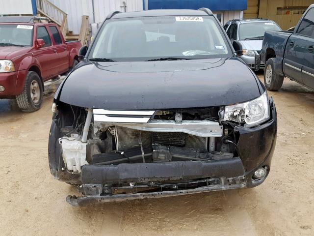 JA4AD3A36FZ001154 - 2015 MITSUBISHI OUTLANDER BLACK photo 9