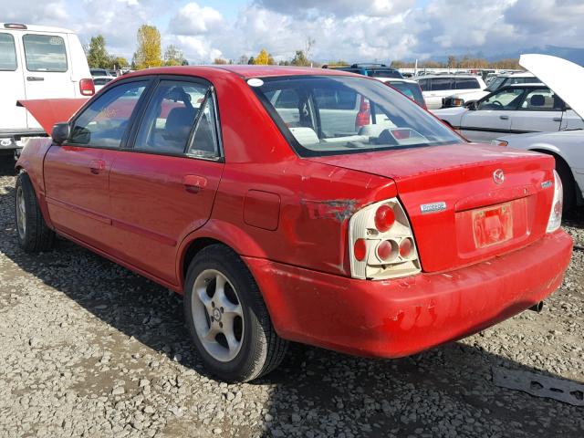 JM1BJ2223Y0255995 - 2000 MAZDA PROTEGE DX RED photo 3