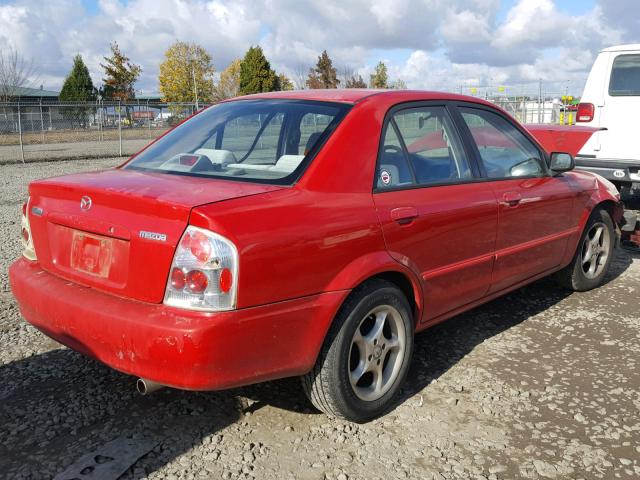 JM1BJ2223Y0255995 - 2000 MAZDA PROTEGE DX RED photo 4