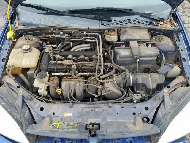 1FAFP31N86W185475 - 2006 FORD FOCUS ZX3 BLUE photo 7