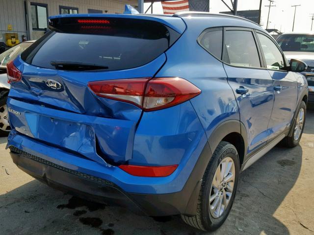 KM8J33A48HU410527 - 2017 HYUNDAI TUCSON LIM BLUE photo 4