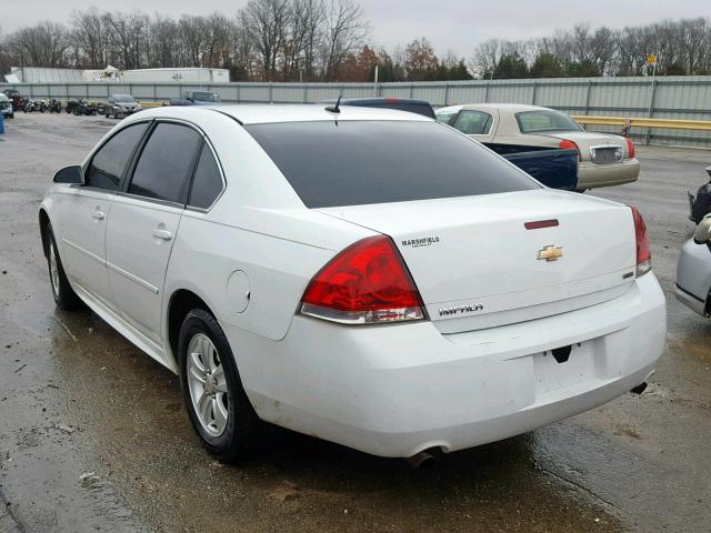 2G1WA5E36E1118985 - 2014 CHEVROLET IMPALA LIM WHITE photo 3