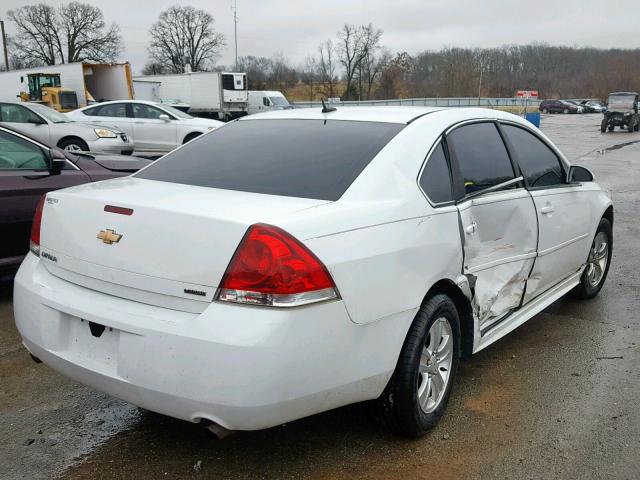 2G1WA5E36E1118985 - 2014 CHEVROLET IMPALA LIM WHITE photo 4