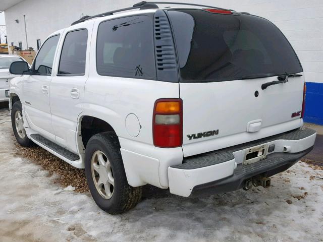 1GKEK63U21J171091 - 2001 GMC DENALI WHITE photo 3