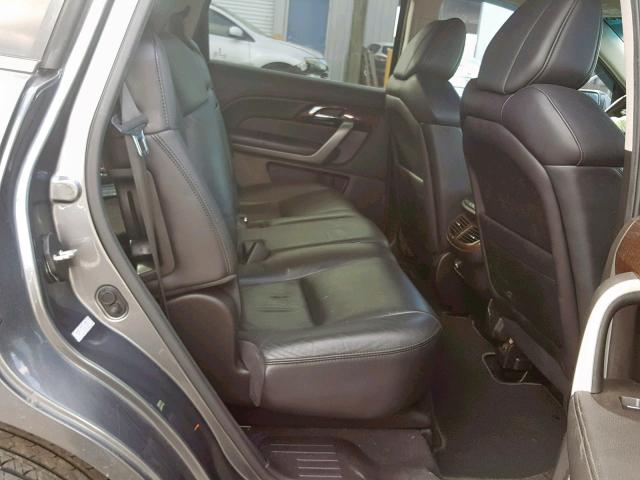2HNYD2H65AH506006 - 2010 ACURA MDX TECHNO ვერცხლისფერი ფოტო 6