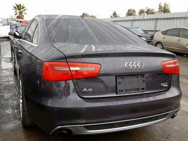 WAUJGAFC2CN057215 - 2012 AUDI A6 PRESTIG GRAY photo 3