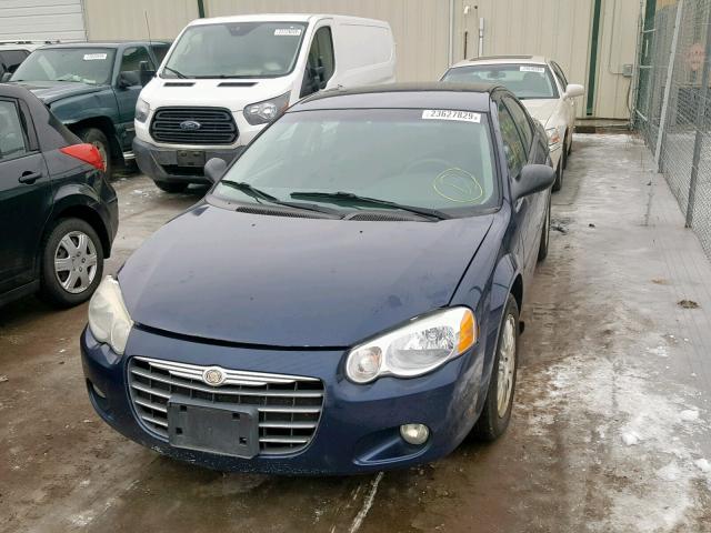 1C3EL56R55N591490 - 2005 CHRYSLER SEBRING TO BLUE photo 2